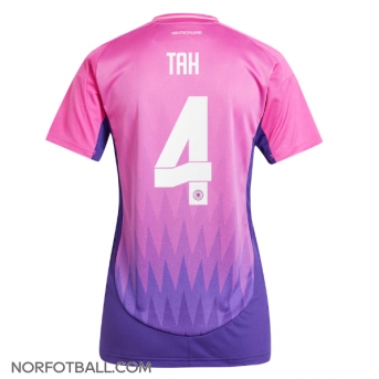 Billige Fotballdrakt Tyskland Jonathan Tah #4 Replika Bortedrakt Dame EM 2024 Kortermet
